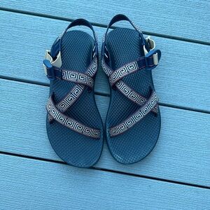 Blue chacos